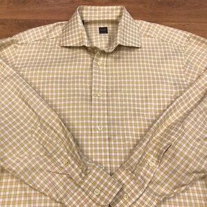 Ike Behar button down shirt long sleeve size 15.5 x 33